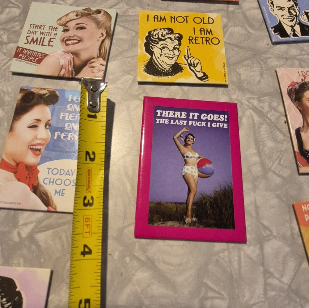 Retro Humorous Magnet Set - Picture 2 of 2